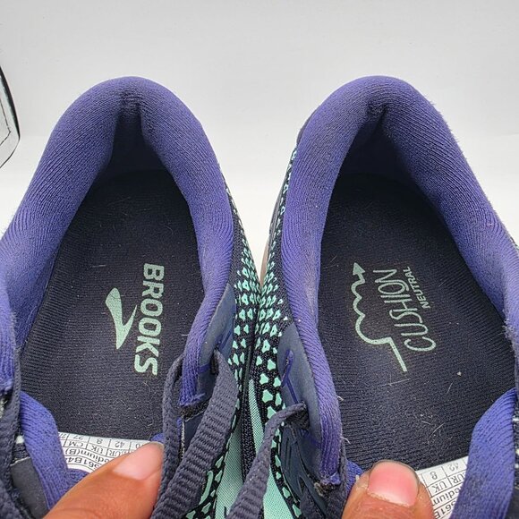 Brooks Ghost 14 Womens Size 10 Purple Peacoat Yucca Athletic Shoes Running - Picture 9 of 14
